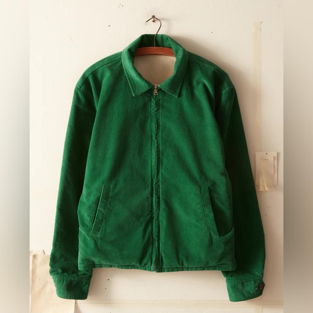 Bode Reversible Corduroy Ohio Jacket Green White L/XL